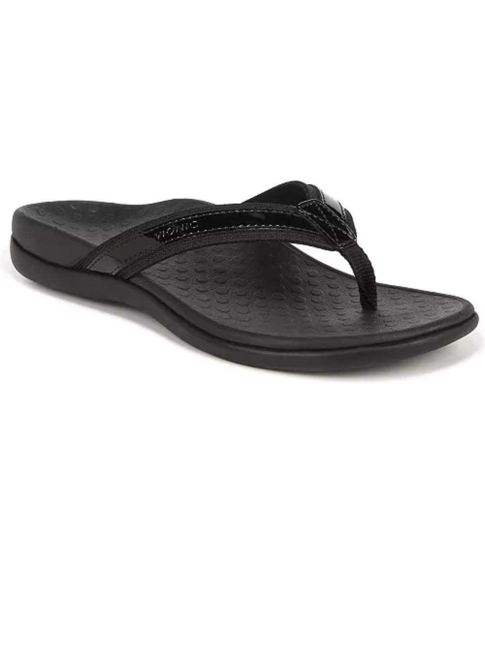 Vionic Tide II Toe-Post Sandal in Black US 9 - Picture 5 of 16
